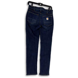 Womens Blue Denim Medium Wash Pockets Stretch Skinny Leg Jeans Size 2 alternative image