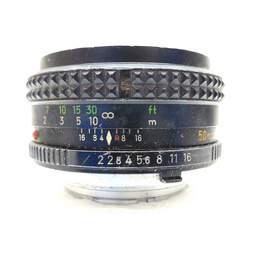 (Label Paint Wear) Minolta MD ROKKOR-X PF 50mm f/2 | Standard Prime Lens