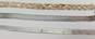 Artisan 925 & Vermeil Wide Herringbone Braided Fancy Cable Greek Key & Box Chain Bracelets Variety 38.3g image number 5