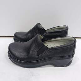 Klogs Women's Black Leather Clogs Size 7M