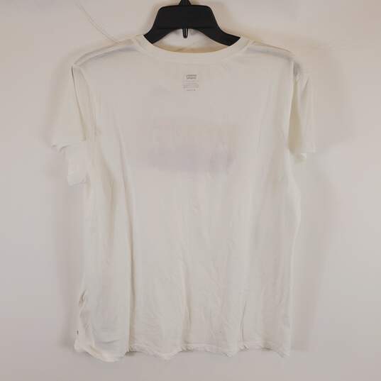 Levi's Women White Graphic T-Shirt XL NWT image number 2