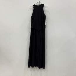 NWT Karen Millen Womens Black Round Neck Sleeveless Pullover Maxi Dress Size 14 alternative image