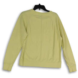 Womens Yellow Crew Neck Long Sleeve Pullover Sweatshirt Size Medium alternative image