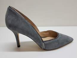 White House Black Market WHBM Grey Suede Heels Pumps 9.5M alternative image