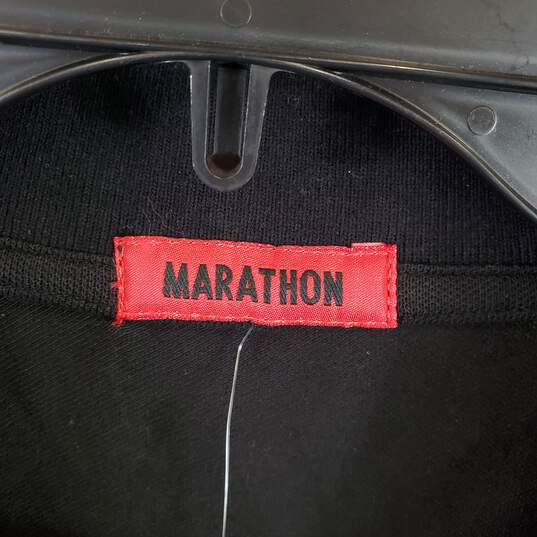 Marathon Men Black Polo T Shirt S NWT image number 3