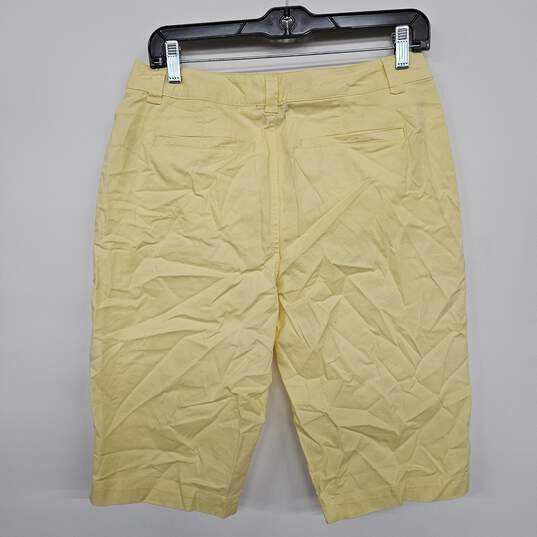 Yellow Tummy Control Bermuda Shorts image number 2
