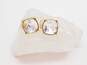 Vintage Kenneth Jay Lane Icy Rhinestone & Gold Tone Clip-On Earrings 7.1g image number 6