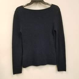 NWT Womens Navy Cotton Blend Ambru Knitted Square Neck Pullover Sweater Size M alternative image