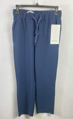 Lululemon Women Blue Drawstring Crop Pants - Size 2