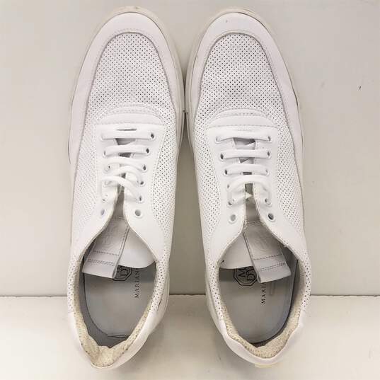 Mariano Di Vaio Perforated Lace Up Sneakers White 11 image number 7