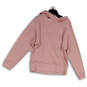 NWT Womens Pink Long Band Sleeve Cowl Neck Pullover Sweatshirt Size S image number 2