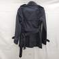 Coach New York Black Cotton Trench Coat Women's Size XXS image number 2