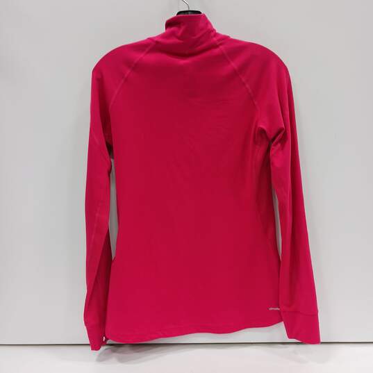 Women's Adidas Climalite Twist 1/2 Zip Pullover Jacket Sz S image number 2