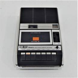 Vintage Sears Solid State Cassette Player Recorder w/ Manual alternative image