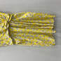 Womens Yellow Sleeveless V-Neck Surplice Fit & Flare Dress Size Large image number 4