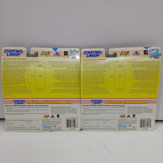 Pair of Starting Lineup Football Action Figures In Sealed Packaging image number 2