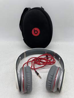 Beats Solo White Black Adjustable Headband Wireless Headphones E-0545315-E