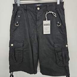Ochenta Black Cargo Shorts