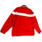 Womens Red Long Sleeve Mock Neck 1/4 Zip Activewear Jacket Size 2XL image number 2