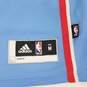 Adidas Men's L.A. Clippers Baby Blue Warm Up V-Neck Jersey Sz. M image number 3