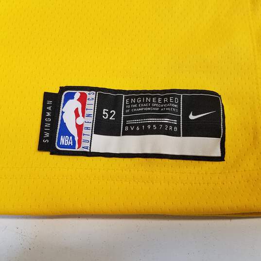 Mens Yellow Los Angeles Lakers LeBron James#6 Basketball NBA Jersey Size XL image number 4