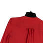 Womens Red Regular Fit 3/4 Balloon Sleeve V-Neck Blouse Top Size SP image number 4