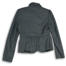 United Colors Of Benetton Womens Gray Long Sleeve Three-Button Blazer Size 44 alternative image