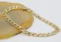 10K Gold Oval Curb Chain Bracelet 6.1g image number 1