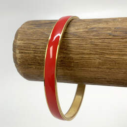 Designer J. Crew Gold-Tone Red Enamel Fashioanble Bangle Bracelet