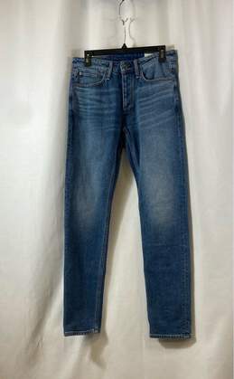 NWT Rag & Bone Womens Blue Athletic Fit 2 Way Stretch Denim Skinny Jeans Size 29