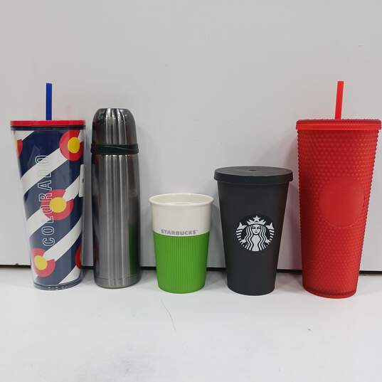 5pc. Bundle of Starbucks Coffee Cups/Tumblers image number 1
