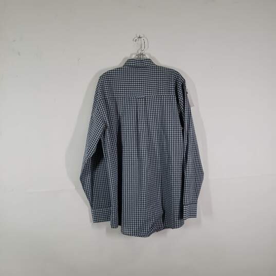 NWT Mens Check Classic Fit Collared Long Sleeve Button-Up Shirt Size XL image number 2