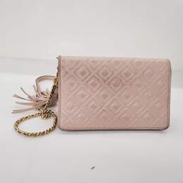 Tory Burch Quilted Pink Leather Chain Strap Small Crossbody Bag alternative image