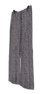 Womens Gray Flat Front Pockets Wide Leg  Chino Pants Size 4R image number 2