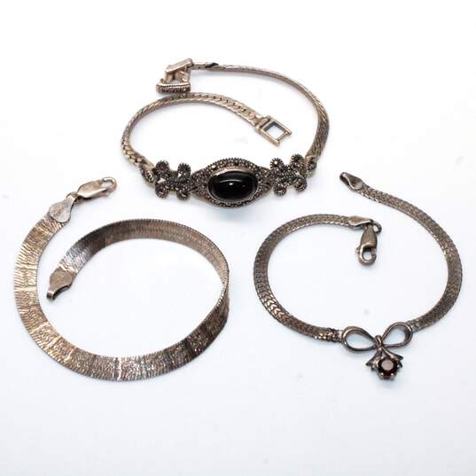 Bundle of 3 Sterling Silver Bracelets image number 1