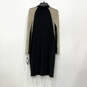 NWT Womens Black Keyhole Neck Beaded Long Sleeve Sheath Dress Size 16 image number 2