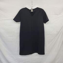 Zara Black Collar Embellished Short Sleeved Dress WM Size S NWOT alternative image