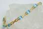 10K Yellow Gold Faceted Topaz Infinity Links Tennis Bracelet 6.0g image number 1
