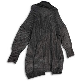 NWT Womens Gray Knitted Long Sleeve Open Front Cardigan Sweater Sz 4/4X/26 alternative image