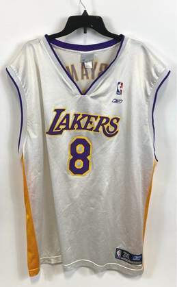 Reebok NBA Lakers Bryant #8 White Jersey - Size XXXL