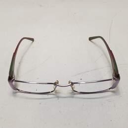 Versace Purple Silver Rectangular Eyeglasses Frame alternative image