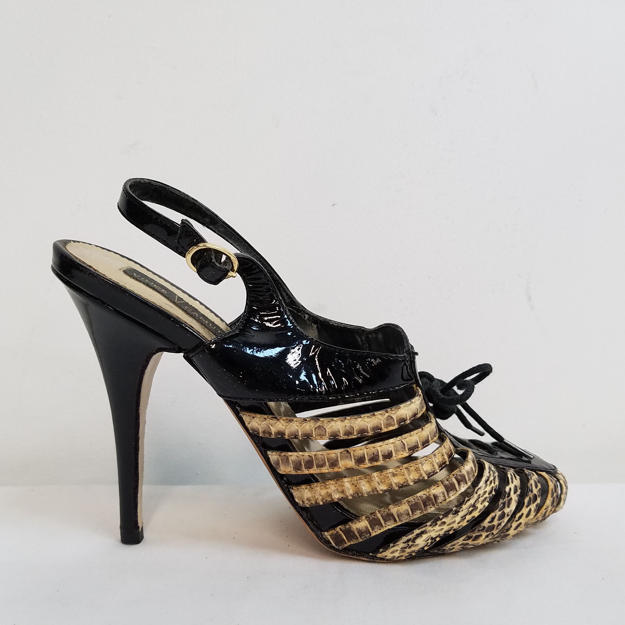 Snakeskin Thin Heel Booties | Express
