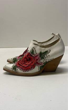 Jeffrey Campbell Roseola Floral Studded Leather Ankle Boots Shoes Size 6 B alternative image