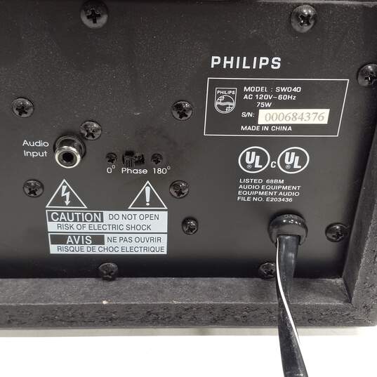Philips SW 040 Powered Subwoofer image number 6