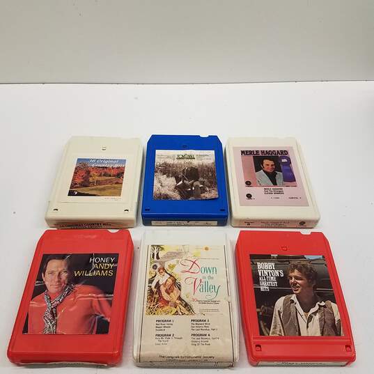 Lot of Assorted 8-Track Cassettes with Carrying Case image number 6