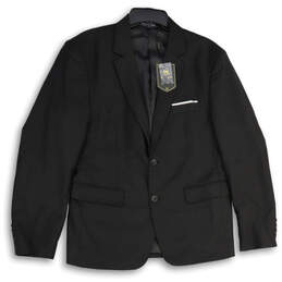 NWT Womens Black Notch Lapel Long Sleeve Two Button Blazer Size Medium