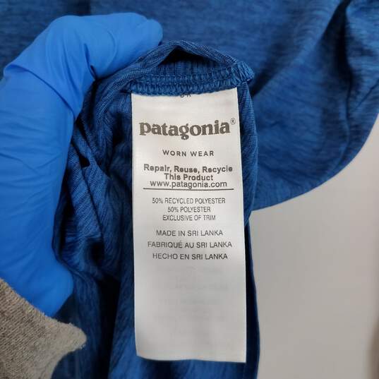 Patagonia blue heathered long sleeve base layer top XS image number 3