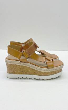 Marc Fisher Gylian Brown Platform Wedge Sandals Women 5.5