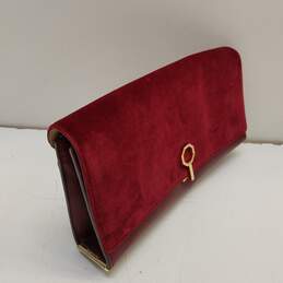 Louise Et Cie Velvet Leather Handbag Red alternative image