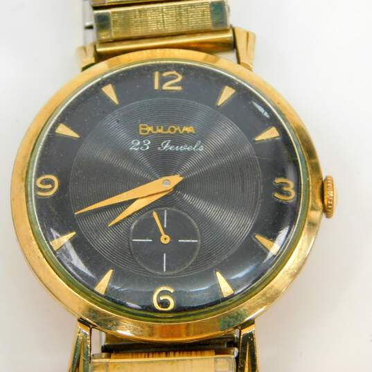Buy the Vintage Bulova L8 Rolled Gold Plate Case 23 Jewels Dress Watch ...